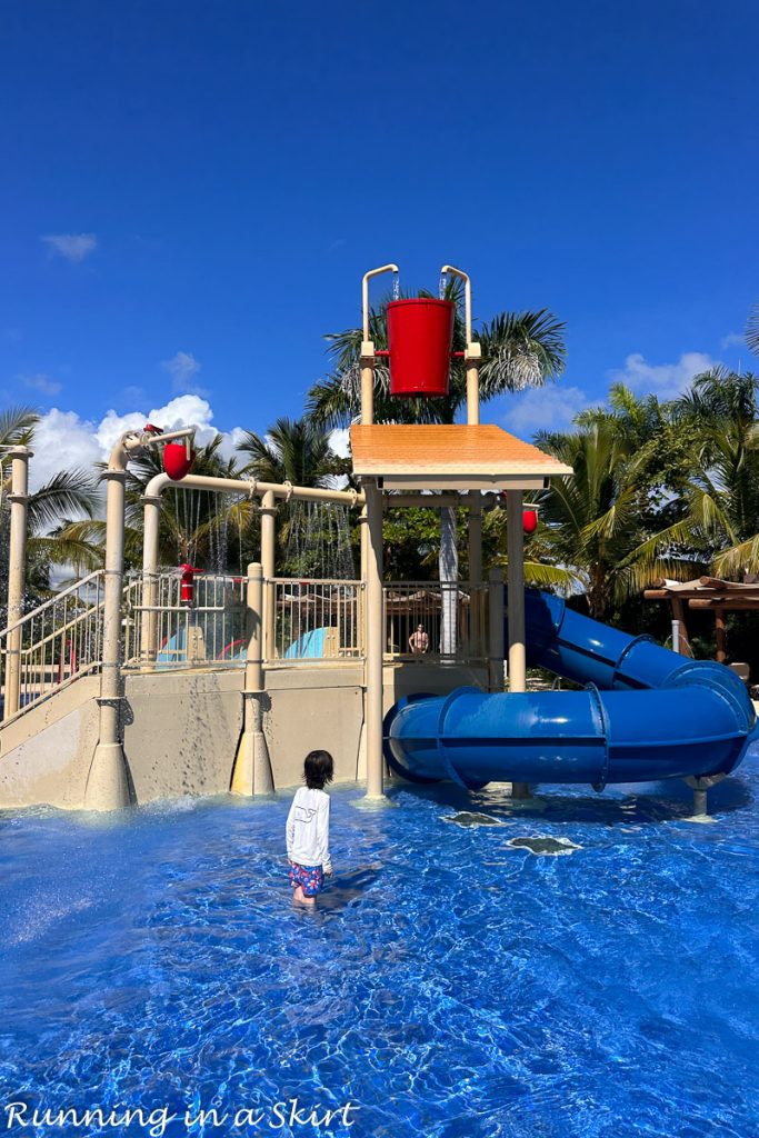 Small kids play area at the water park