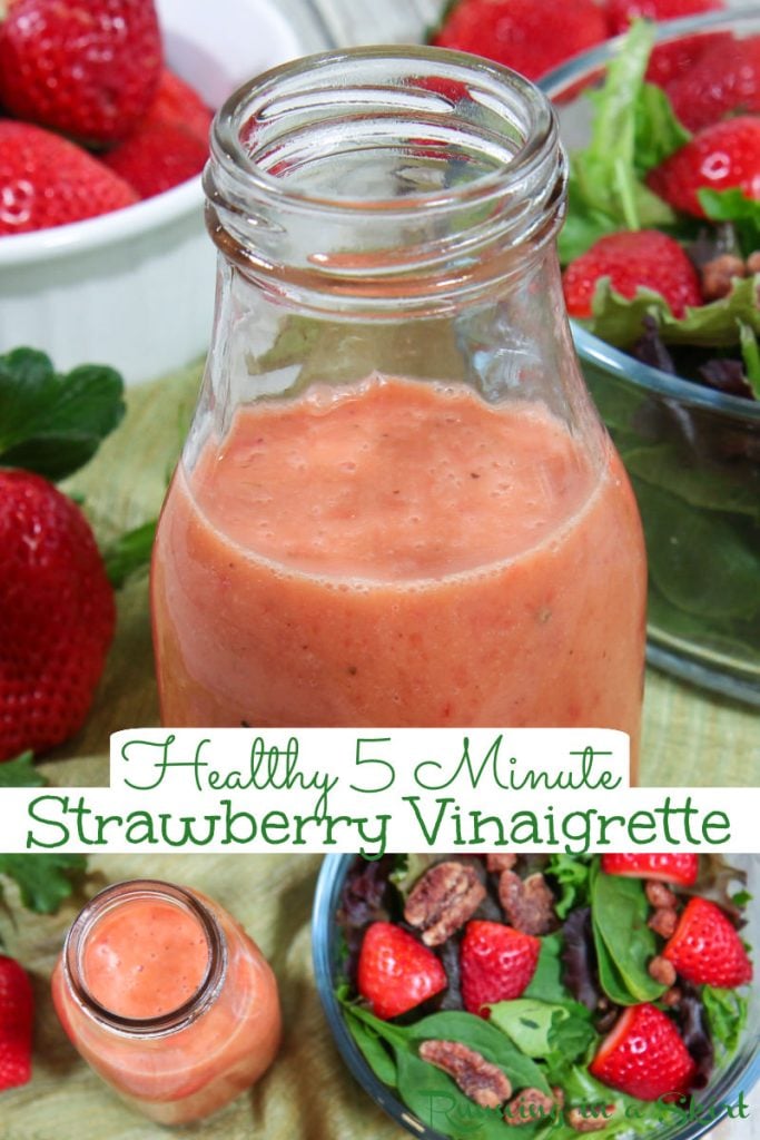 Strawberry Vinaigrette Dressing Pinterest Pin