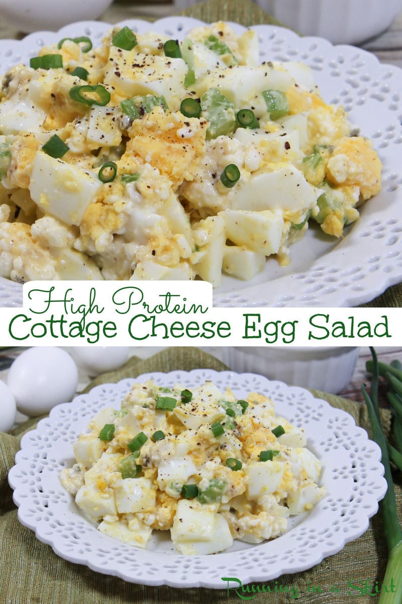 Cottage Cheese Egg Salad via @juliewunder